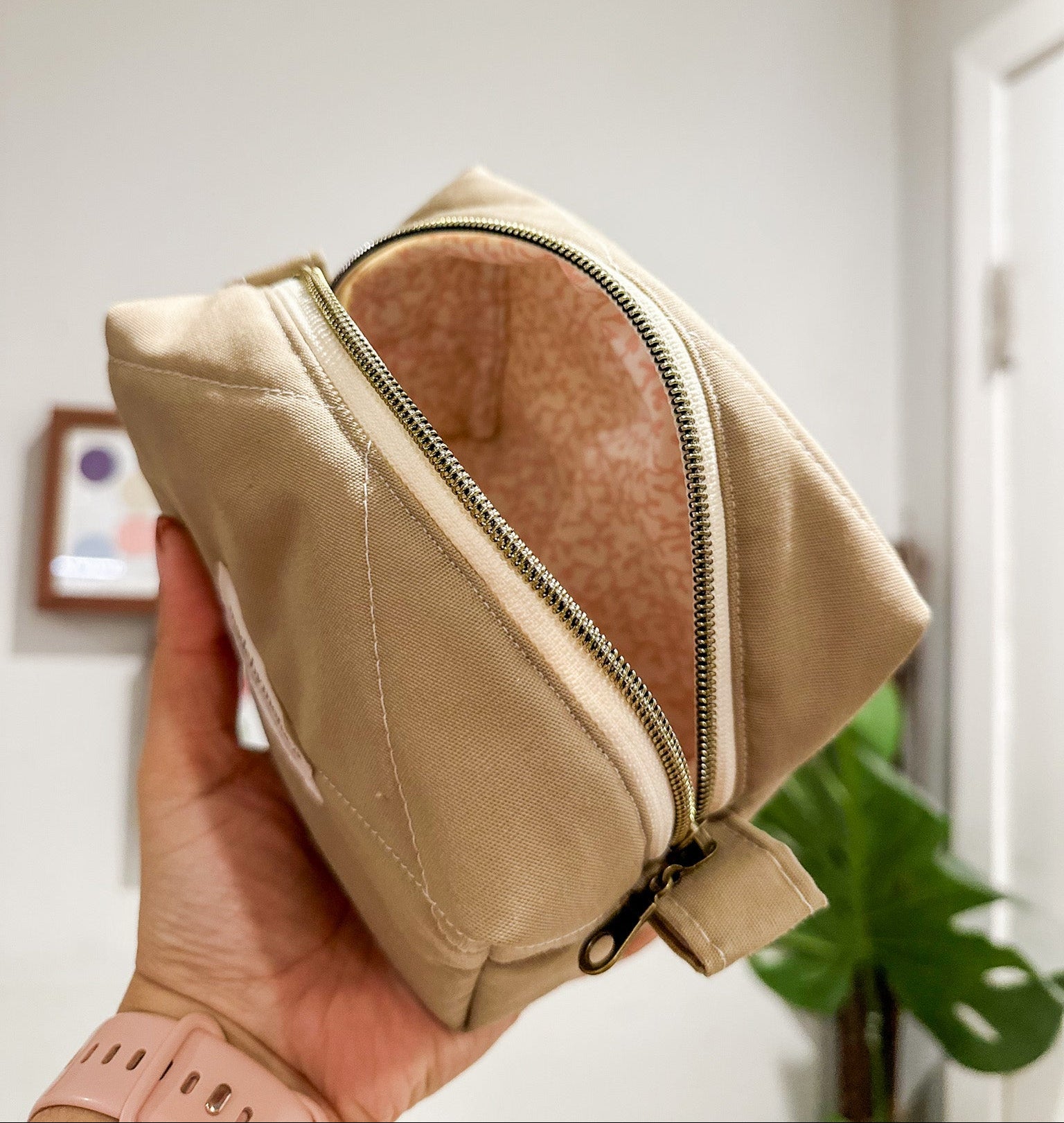 The Driftwood Dreams Quilted Makeup Bag Mini