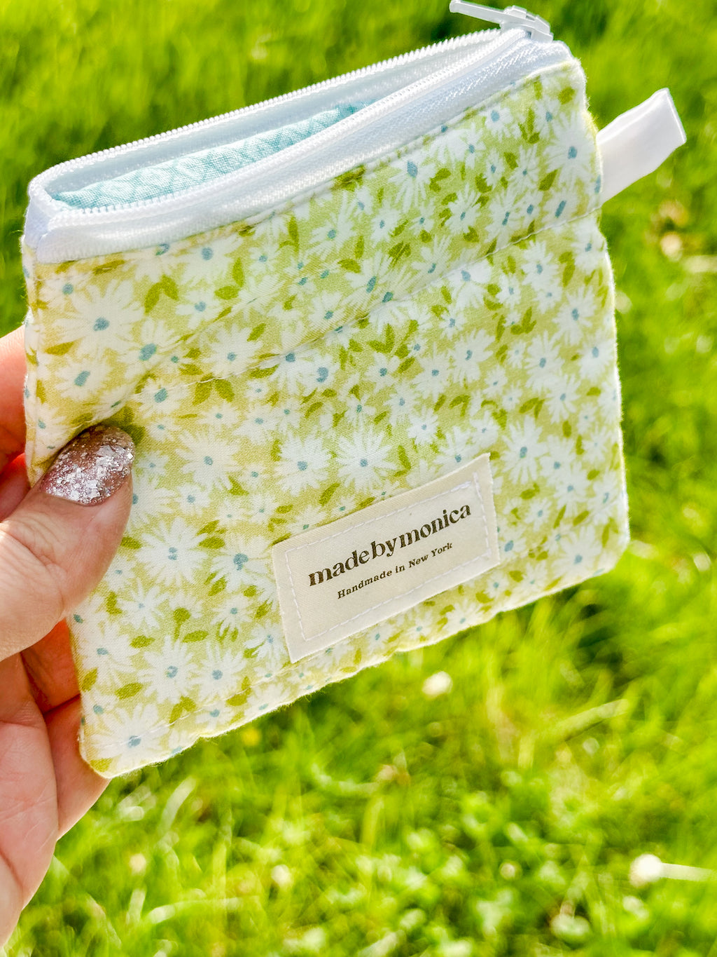 The Minty Meadow Keychain Wallet