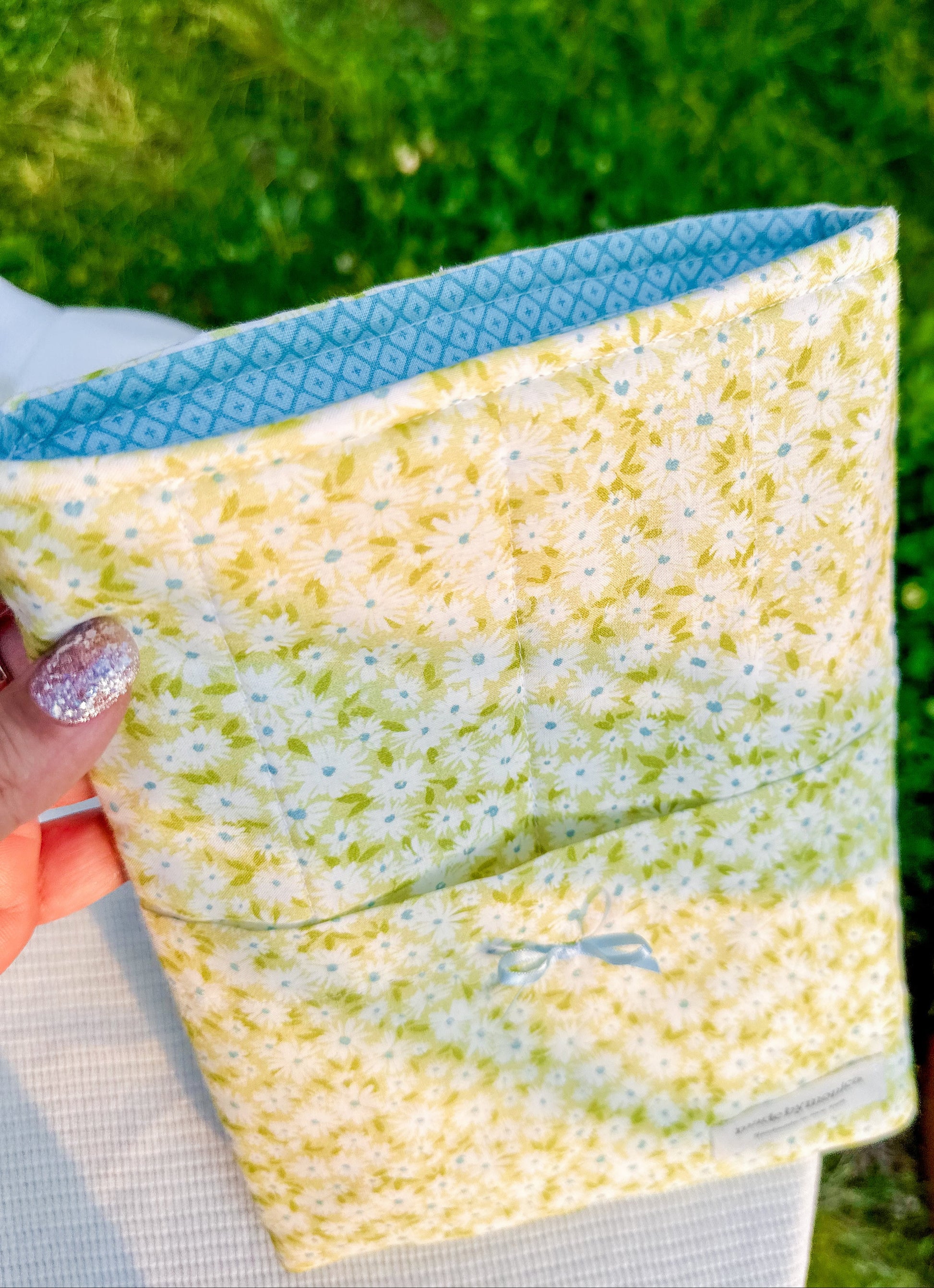 The Minty Meadow Large Book Sleeve