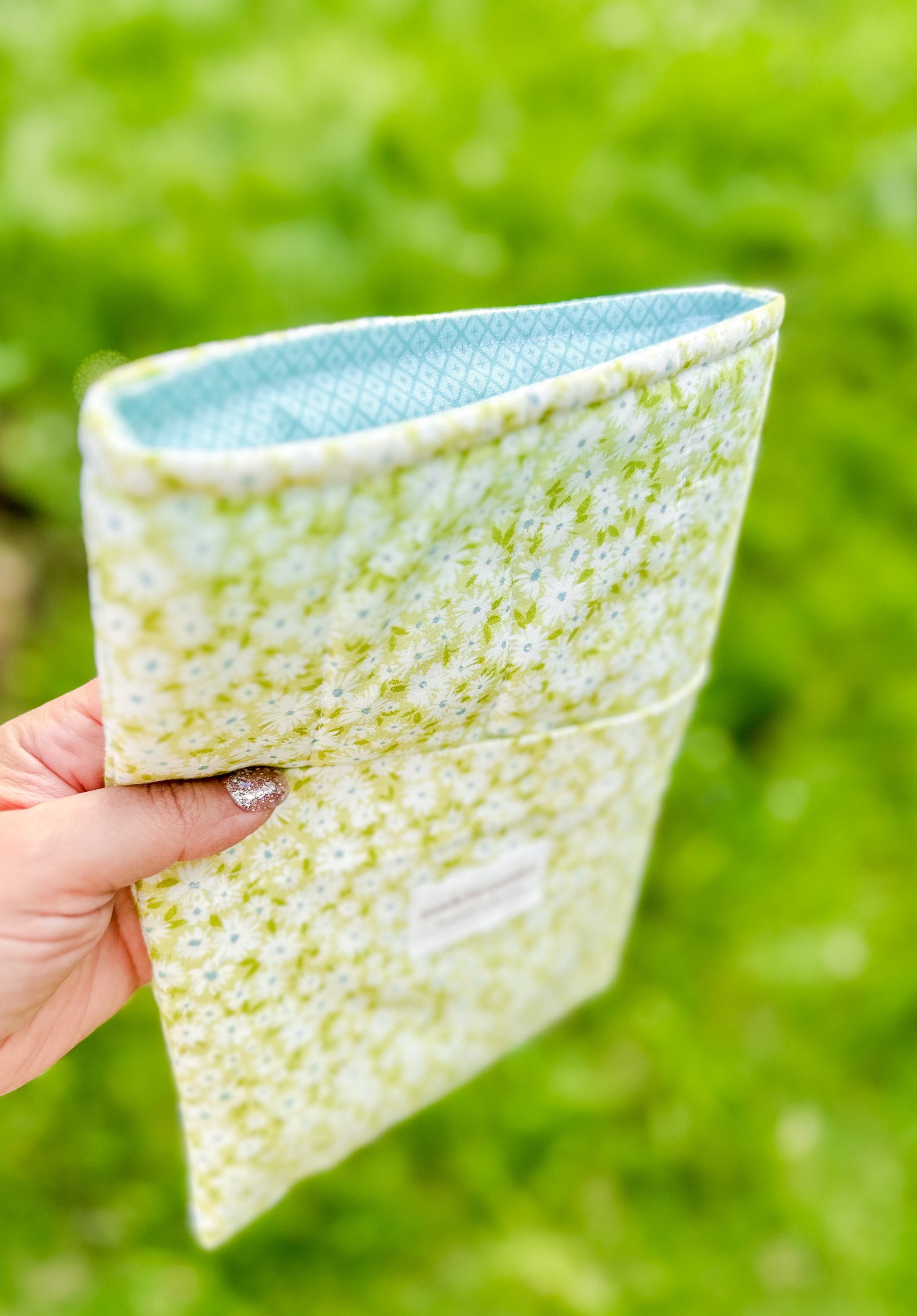 The Minty Meadow Small Book Sleeve