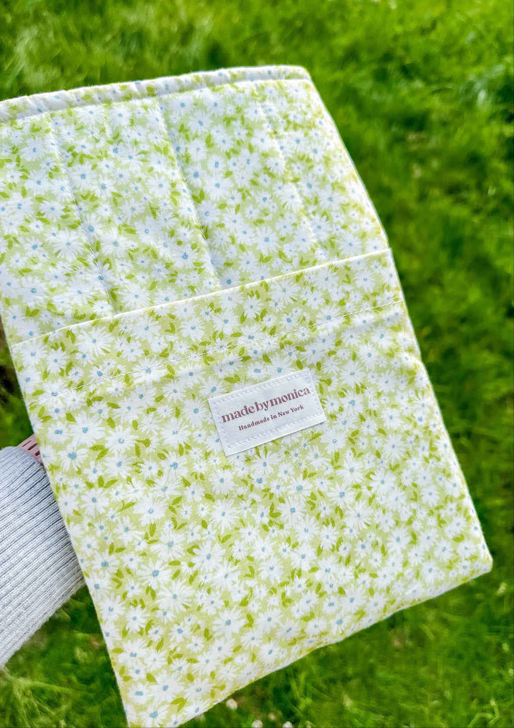 The Minty Meadow Large Book Sleeve