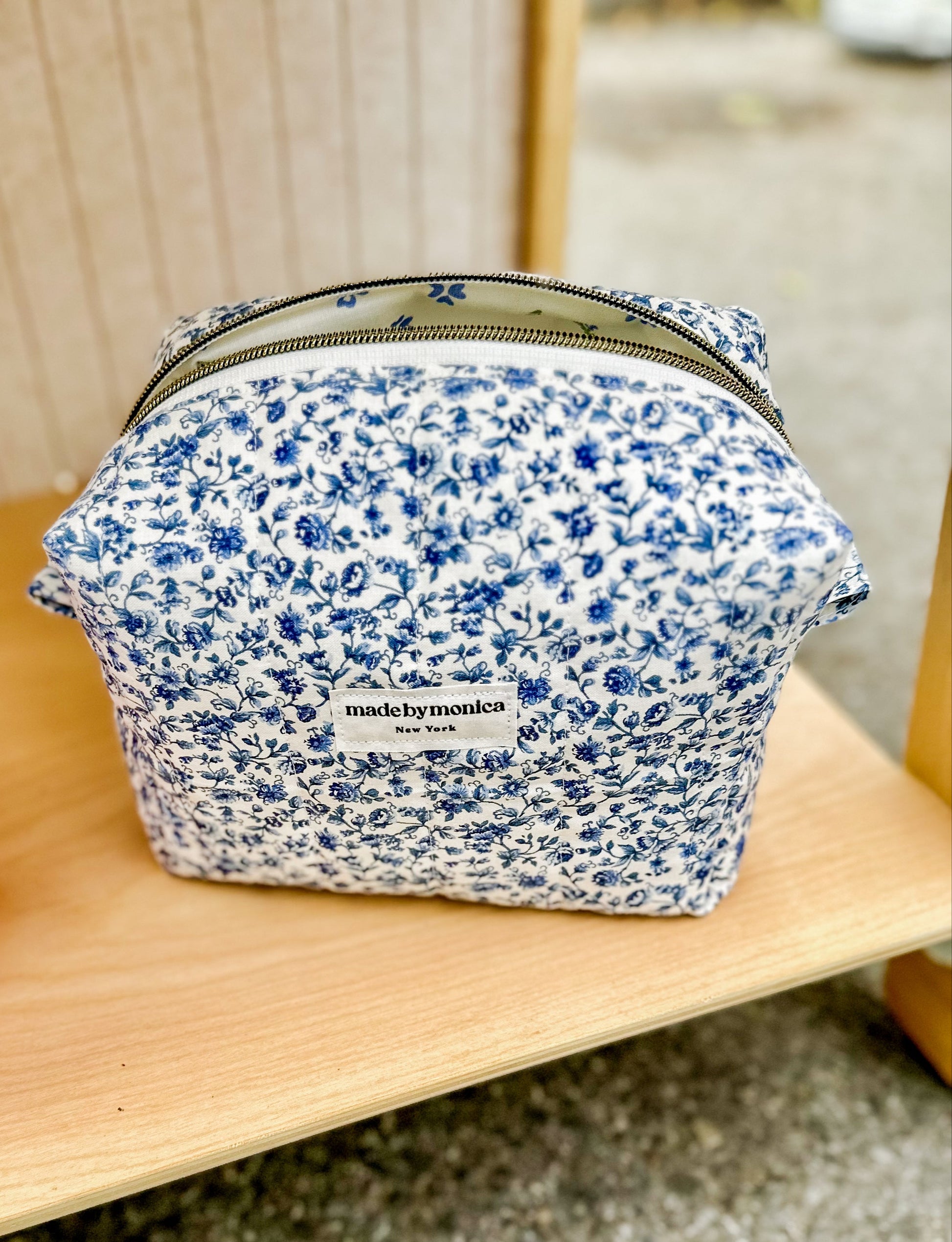 The Porcelain Petals Makeup Bag