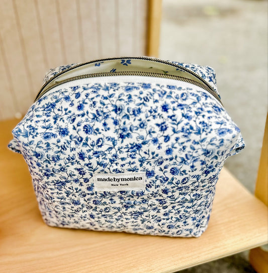 The Porcelain Petals Makeup Bag