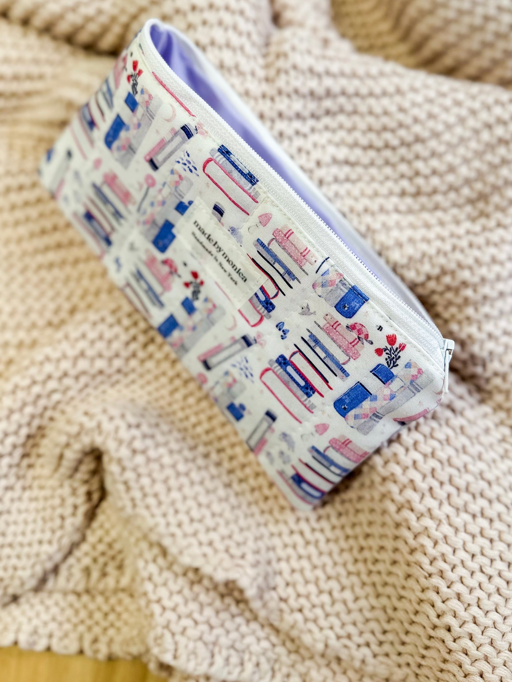 The Bookish Stack Pencil/Glasses Case