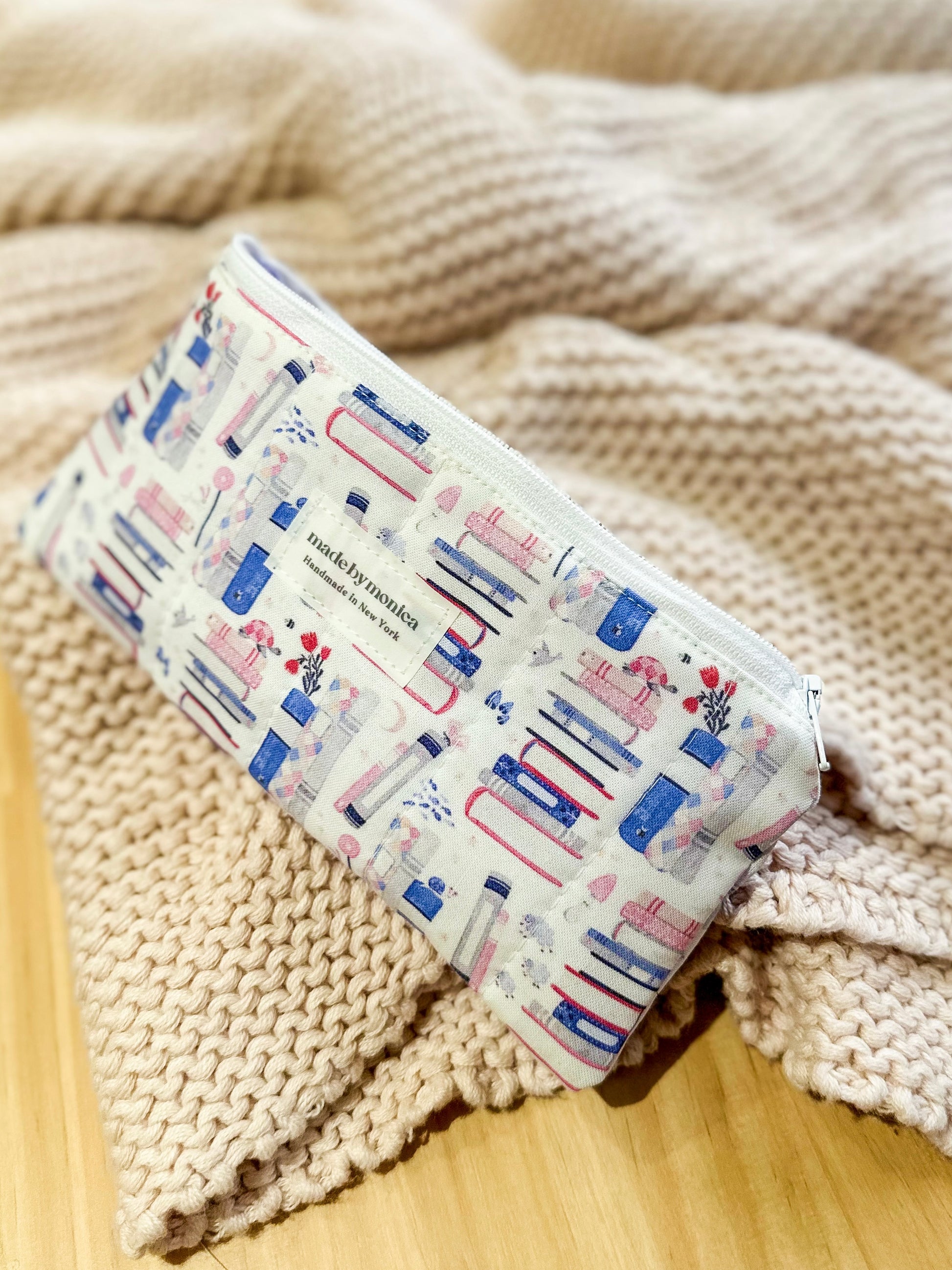 The Bookish Stack Pencil/Glasses Case