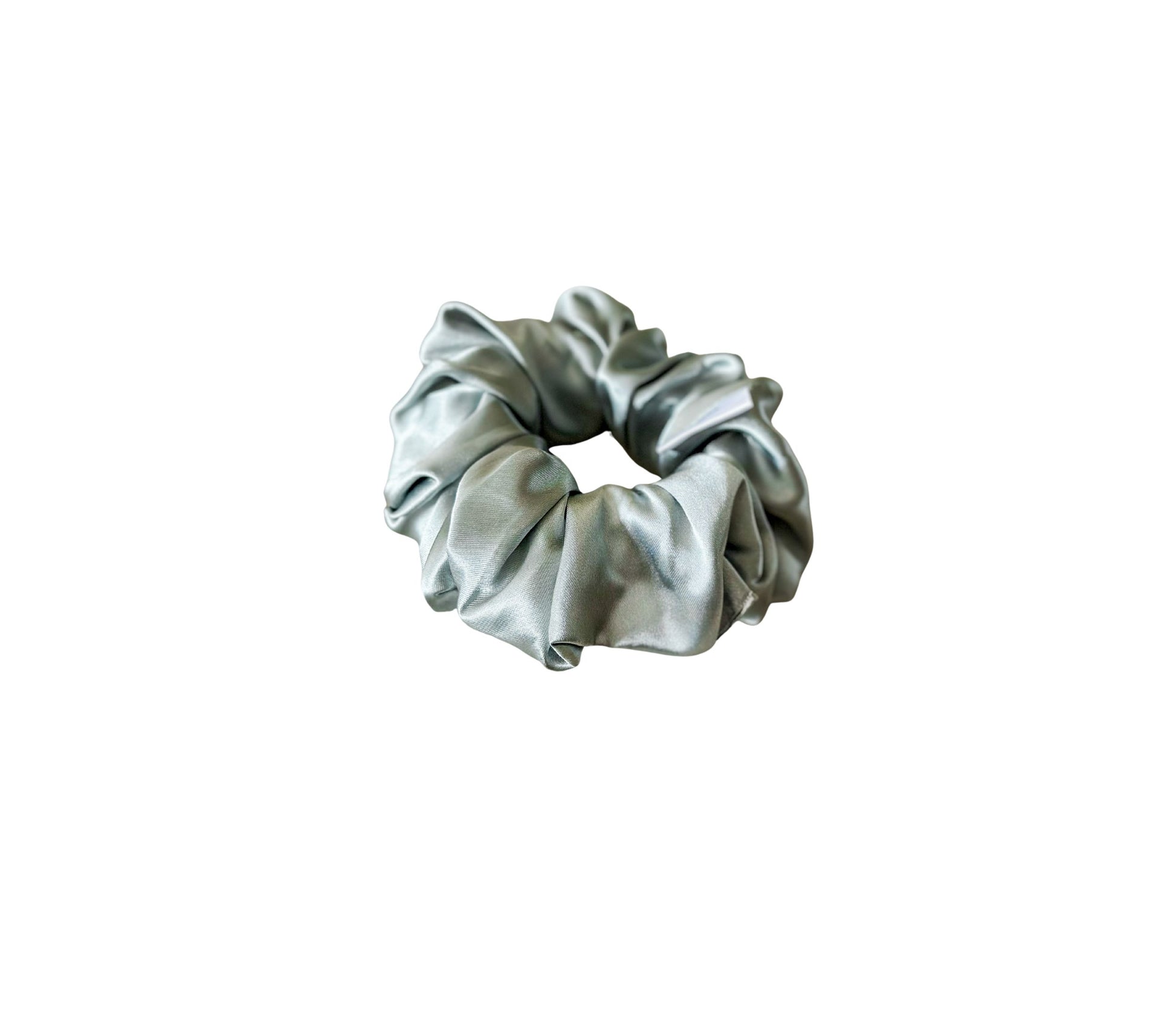 XL Satin WIDE-ELASTIC Scrunchie - Dusty Sage